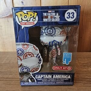 Funko Pop! Art Series The Falcon Winter Soldier Captain America Bobblehead